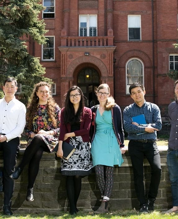 COVER Inside College Students in front of building